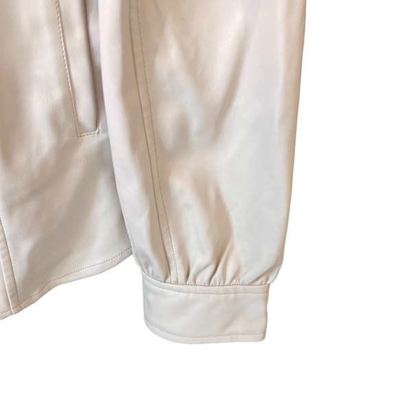 BLANK NYC Bone Puff Sleeve Faux Leather Jacket size medium - Picture 4 of 10